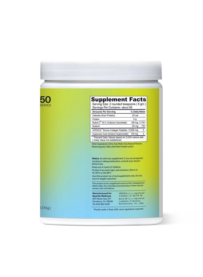 Sparkle Collagen Sparkle Wellness Skin Boost Plus (Acai Lemonade) [50-Serves] | Collagen Powder Supplement with VERISOL Bioactive Hydrolyzed Collagen Peptides, Vitamin C & Hyaluronic Acid to Improve Skin Elasticity - Image 1