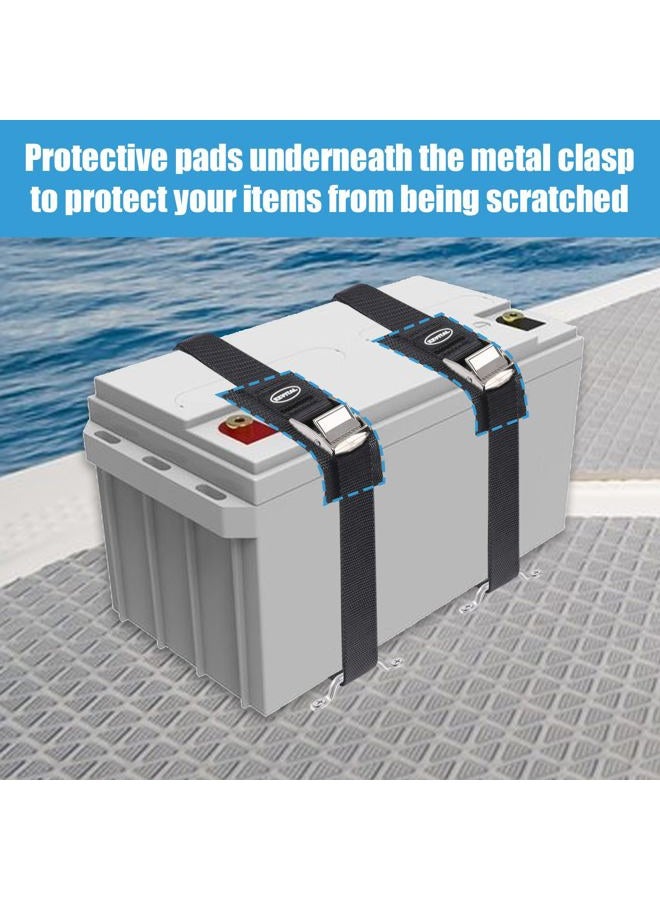 EXVITAL Stainless Steel Pad Eye Kit for Bimini Boat Top Straps Kayak Deck Loops Cooler Tie Down Battery Hold Down Marine Hardware 4 Pack - Image 4