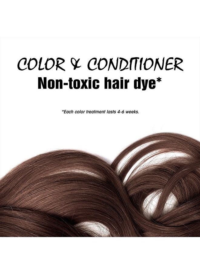 Light Mountain Light Mountain Henna Hair Color & Conditioner, Dark Brown - Organic Henna Leaf Powder, Pure Botanical Semi-Permanent Hair Color with Conditioning Benefits, 4 Oz  - Image 3