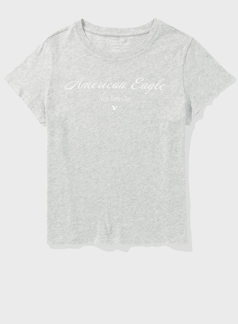 امريكان ايجل Graphic Crew Neck T-Shirt