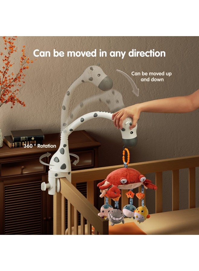 TUMAMA Baby Crib Mobile,3 In 1 Crib Toys With Remote Control,Projection Night Light, Music And White Noise, Mute Spin Motor Nursery Sensory Toys For Infant 0 3 6 9 Month Newborn Xmas Gift - Image 4