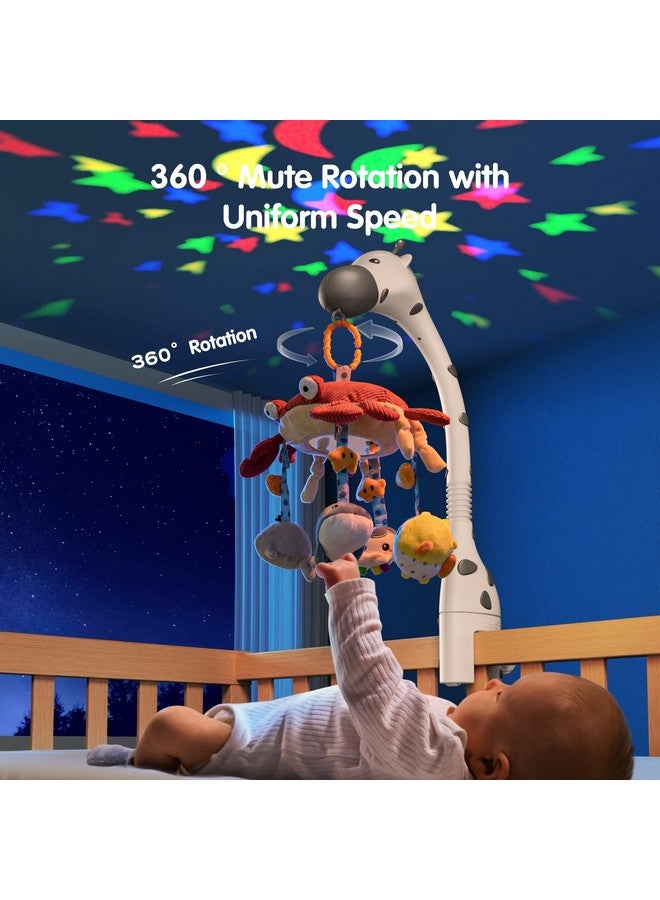 TUMAMA Baby Crib Mobile,3 In 1 Crib Toys With Remote Control,Projection Night Light, Music And White Noise, Mute Spin Motor Nursery Sensory Toys For Infant 0 3 6 9 Month Newborn Xmas Gift - Image 3