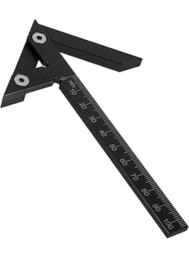 Black Aluminum Center Scriber 45 Degree Right Angle Guide Woodworking Marking Tool Accurate Line Finder For Center And Vertical Line Layout - Image 1