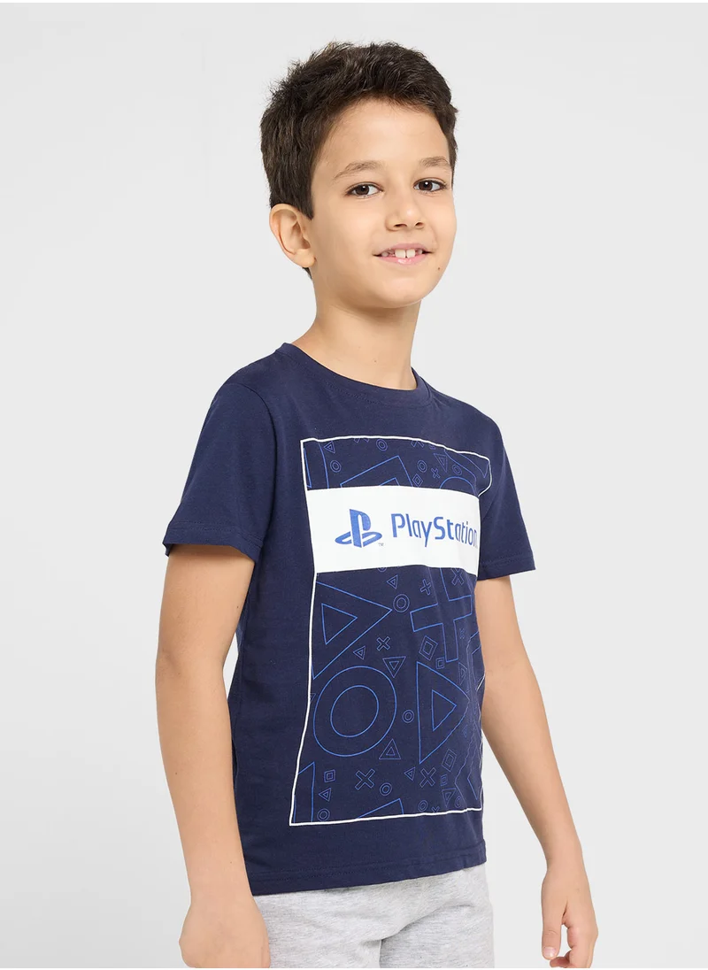 XBOX Xbox Boys Printed Short Sleeve Pyjama set