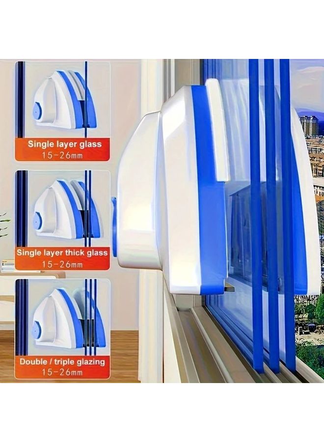 منظف النوافذ المغناطيسي المزدوج الجوانب مع خزان المياه قابل للتكيف مع 18 مشهداً - Image 5