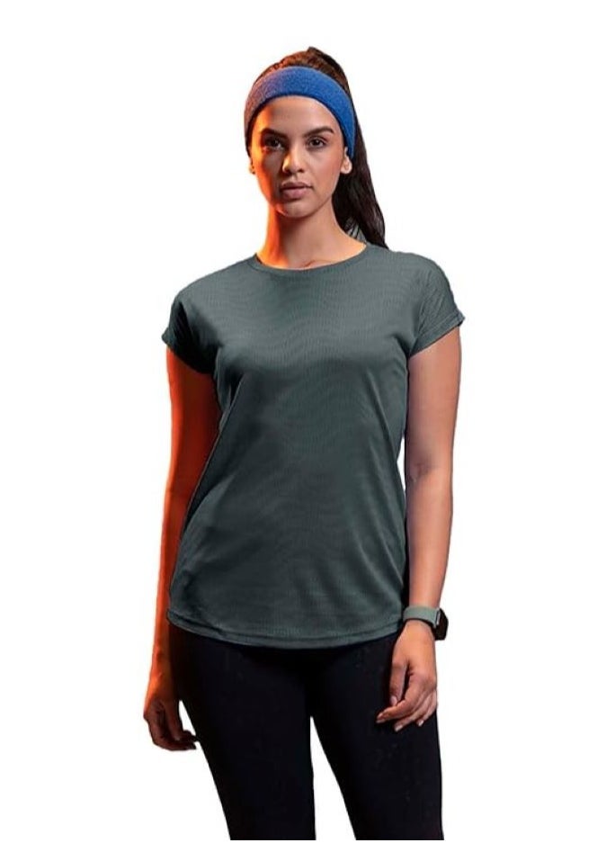 Lyra Women's Yoga Shirt | Grey | Color Shade May Vary  - Image 1