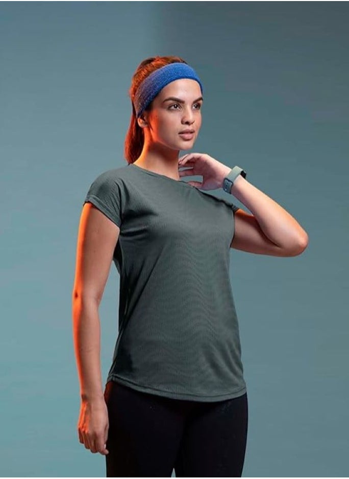 Lyra Women's Yoga Shirt | Grey | Color Shade May Vary  - Image 3