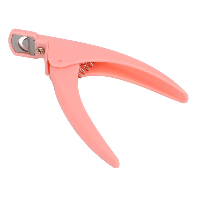 Nail Art Clipper Manicure Nail Tip Cutter Robust Simple Operating Fake False Nail Trimmer for DIY Pink - Image 1