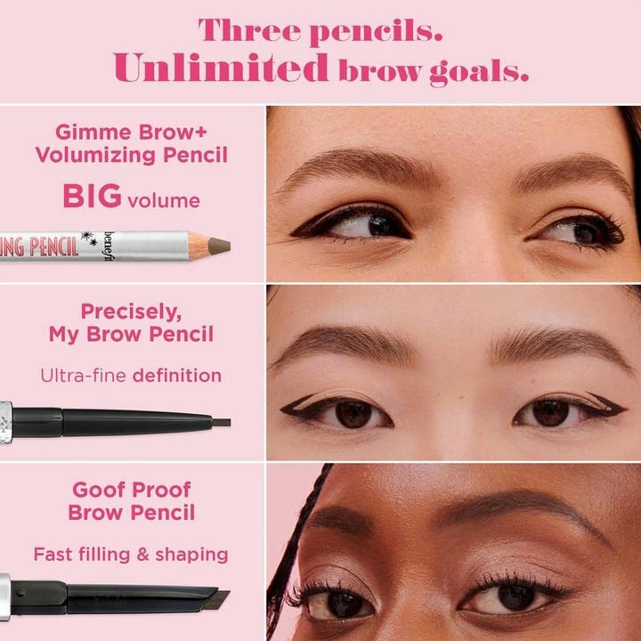 Benefit Gimme Brow+ Volumizing Pencil #04 Warm Deep Brown 0.042 Ounce - Image 4