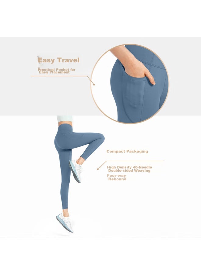 Vfu Xingqing Yoga Pants For Women, High-waisted Lifting, Running, Fitness, Sports Pants, High-elasticity, Tight-fitting Pants, Pine Gray Blue, XL - Image 4