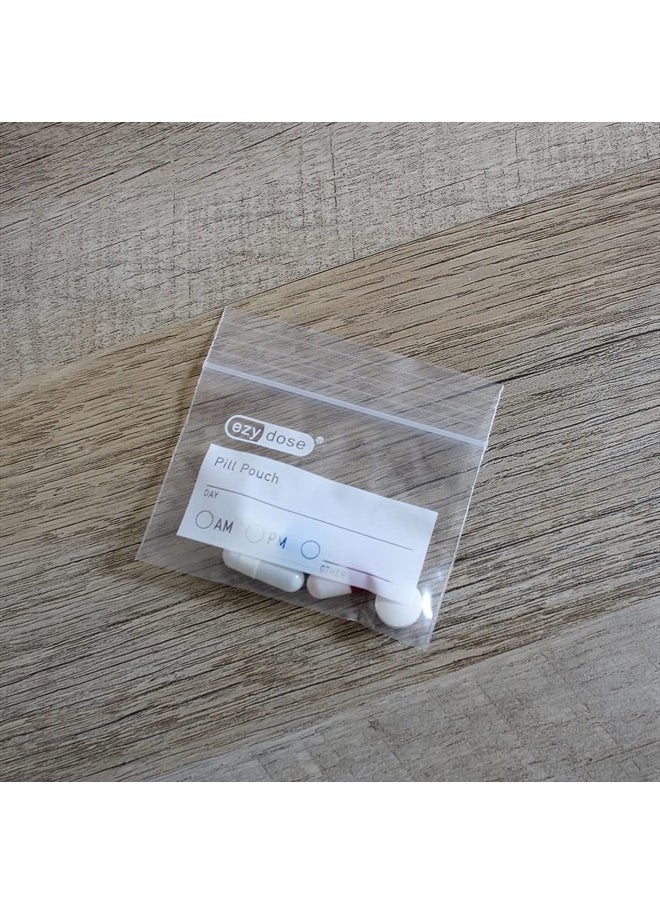 Ezy Dose Ezy Dose Pill Packs | Pill and Vitamin Organizer Pouches | 100 Count | Disposable  - Image 5