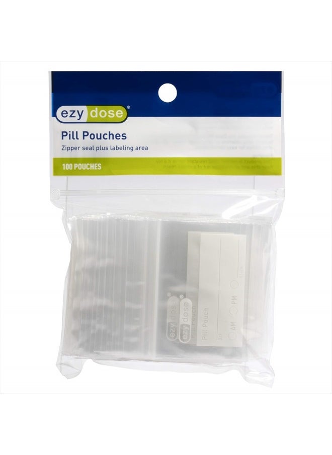 Ezy Dose Ezy Dose Pill Packs | Pill and Vitamin Organizer Pouches | 100 Count | Disposable  - Image 1