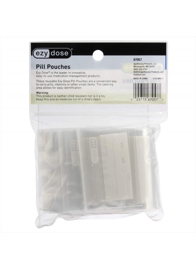 Ezy Dose Ezy Dose Pill Packs | Pill and Vitamin Organizer Pouches | 100 Count | Disposable  - Image 4