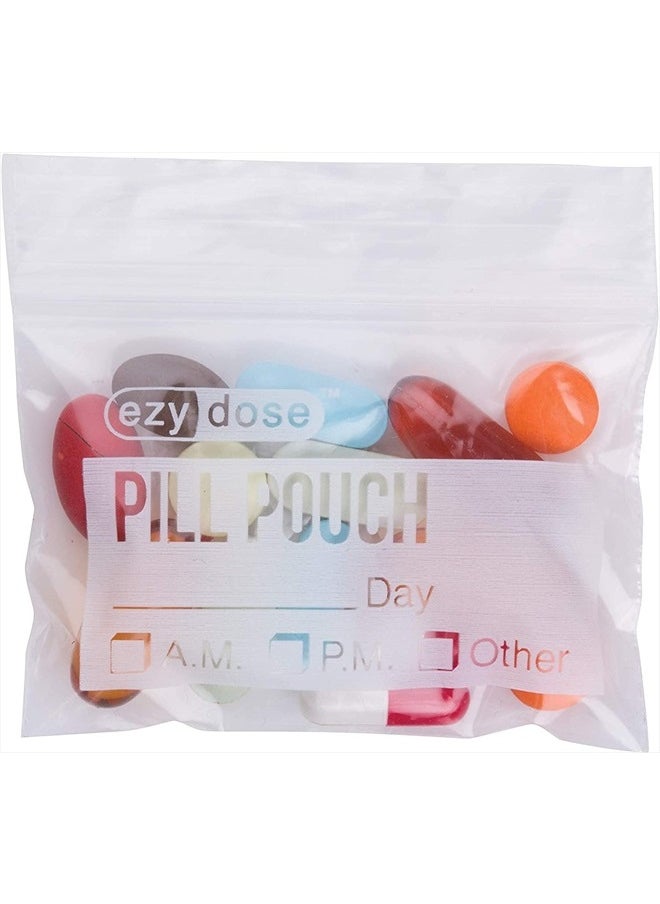 Ezy Dose Ezy Dose Pill Packs | Pill and Vitamin Organizer Pouches | 100 Count | Disposable  - Image 3