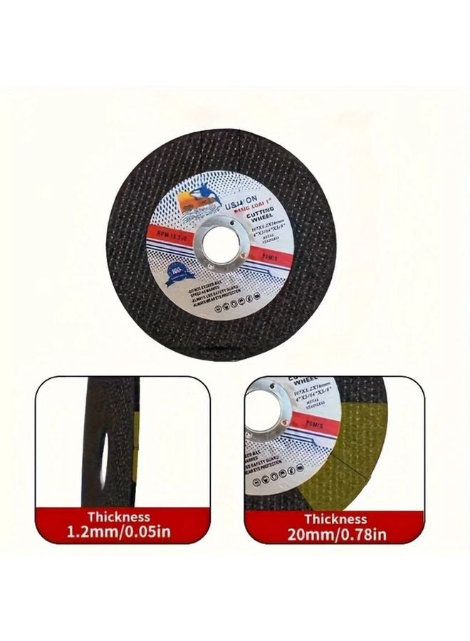 10pcs Black Double Layer Mesh Resin Grinding Wheels 1 2mm Thick Metal Cutting Discs - Image 2