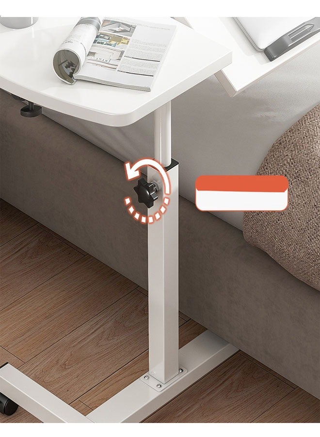 NKX Home Office Computer Table Adjustable Height Laptop Desk with Wheels - Image 3