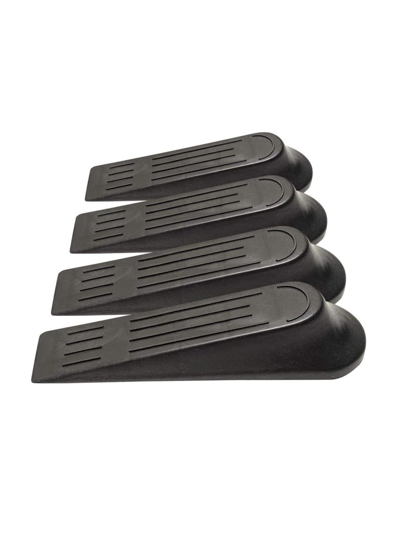 Door Stopper Set  Flexible Door Stopper Rubber Home Premium Smart Stackable Slip-Resistant Heavy Duty Design Non-Toxic Odorless Doorstops Work on All Surfaces  Carpet Floors - Image 1