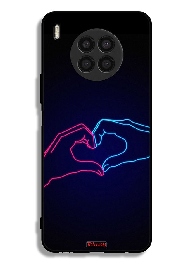 Tolwak Huawei nova 8i Protective Case Cover Touching Hand Making Heart - Image 2