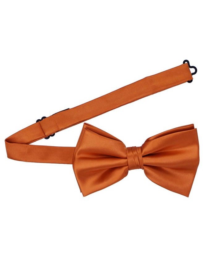 TieMart Premium Bow Tie (Burnt Orange) - Image 3