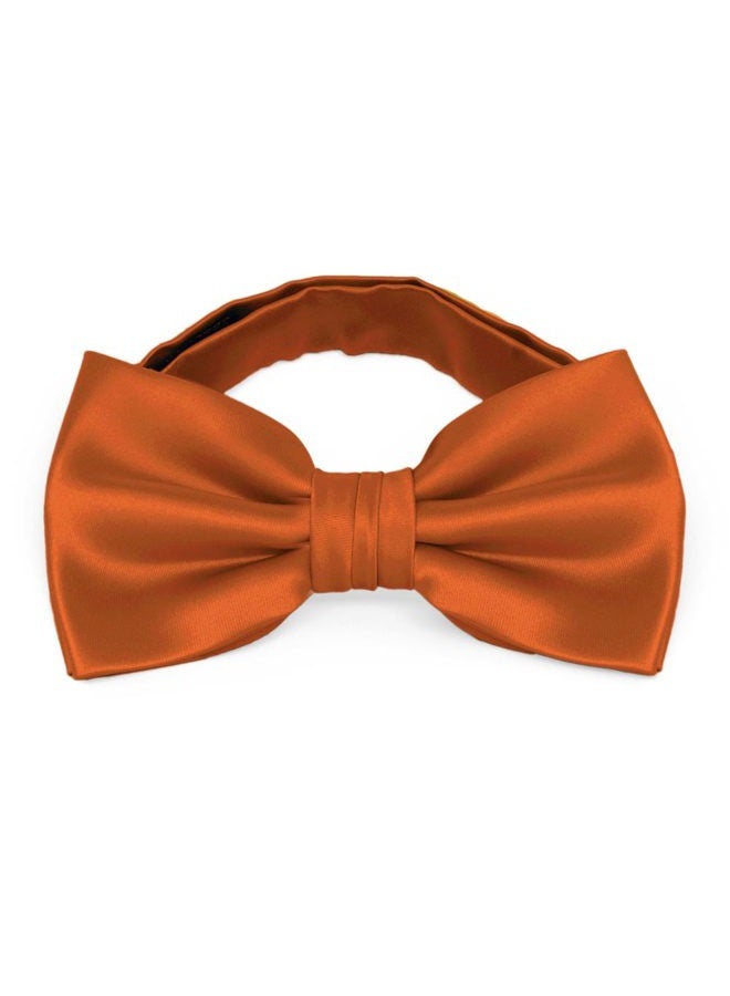 TieMart Premium Bow Tie (Burnt Orange) - Image 1