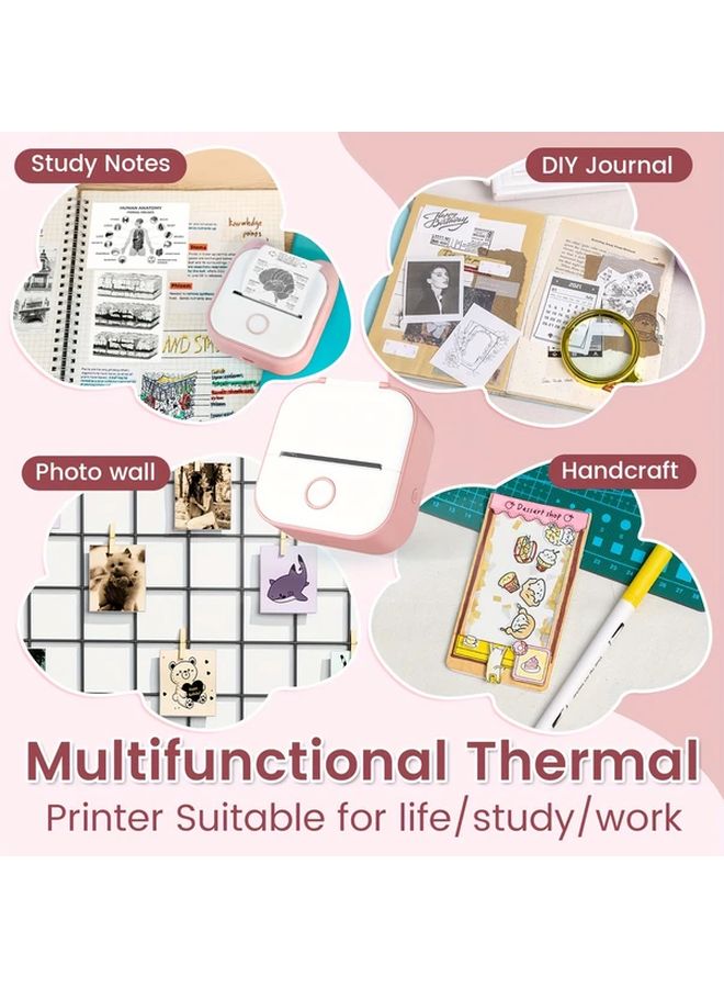 طابعة فوميمو T02 الحرارية اللاسلكية المحمولة باللون الأبيض لأنظمة iOS وAndroid - Image 4