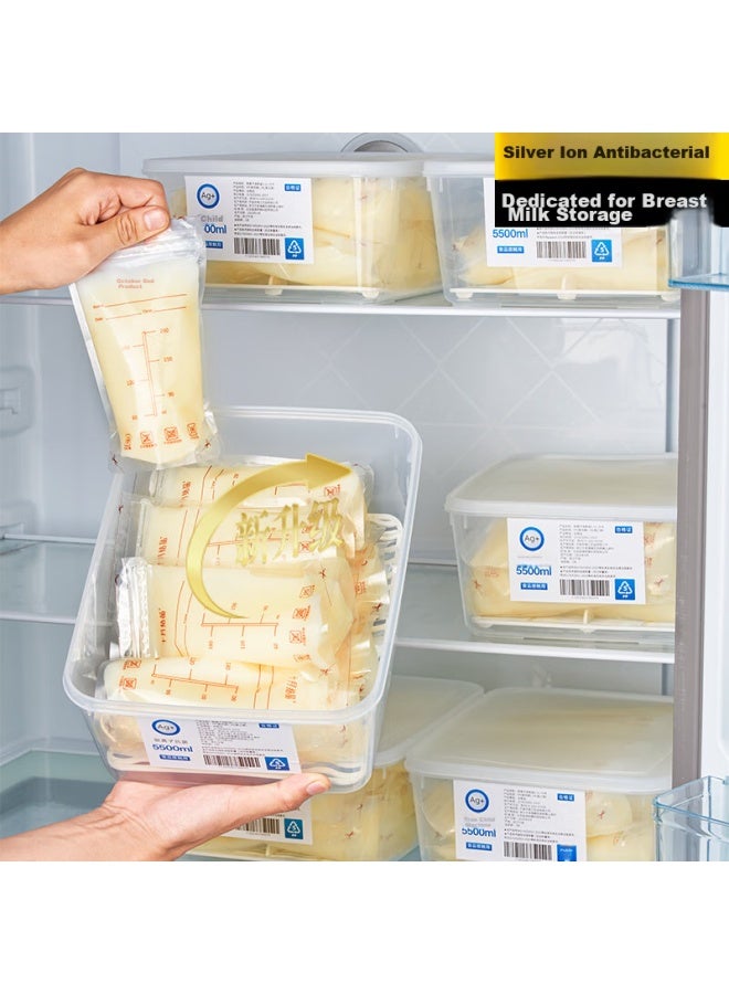 Pakchoice Breast Milk Storage Container, Refrigerator Freezer Antibacterial Milk Storage Box, Food-grade Fresh-keeping Milk Storage Sealed Container, Specialized Box For Storage - Image 2