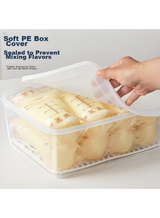 Pakchoice Breast Milk Storage Container, Refrigerator Freezer Antibacterial Milk Storage Box, Food-grade Fresh-keeping Milk Storage Sealed Container, Specialized Box For Storage - Image 4