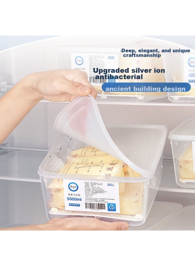 Pakchoice Breast Milk Storage Container, Refrigerator Freezer Antibacterial Milk Storage Box, Food-grade Fresh-keeping Milk Storage Sealed Container, Specialized Box For Storage - Image 3