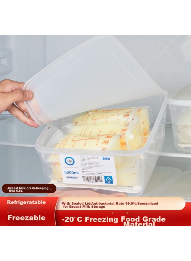 Pakchoice Breast Milk Storage Container, Refrigerator Freezer Antibacterial Milk Storage Box, Food-grade Fresh-keeping Milk Storage Sealed Container, Specialized Box For Storage - Image 1