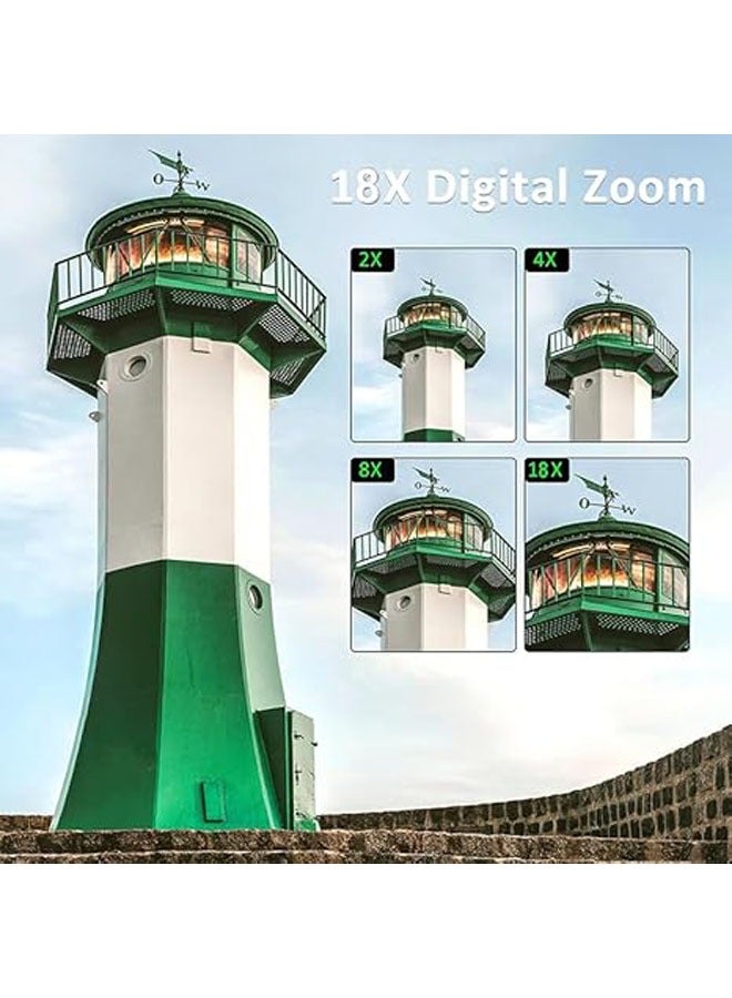 64MP Digital Camera for Photography  Video: 4K vlog camera for YouTube with 3-inch flip screen, 16x zoom digital camera as a gift - Image 2