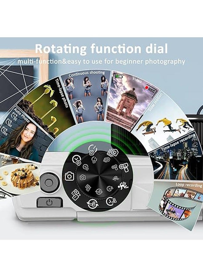 64MP Digital Camera for Photography  Video: 4K vlog camera for YouTube with 3-inch flip screen, 16x zoom digital camera as a gift - Image 3