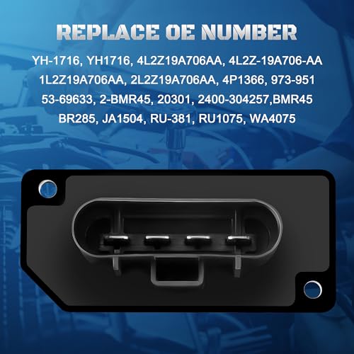A-NAFTULY YH-1716 HVAC Blower Motor Resistor Control Module Compatible with Ford Expedition Explorer 2003 2004 2005 2006 2007, Lincoln Aviator Navigator 2003 2004 2005, Mercury Mountaineer Replaces 4L2Z19A706AA - Image 4