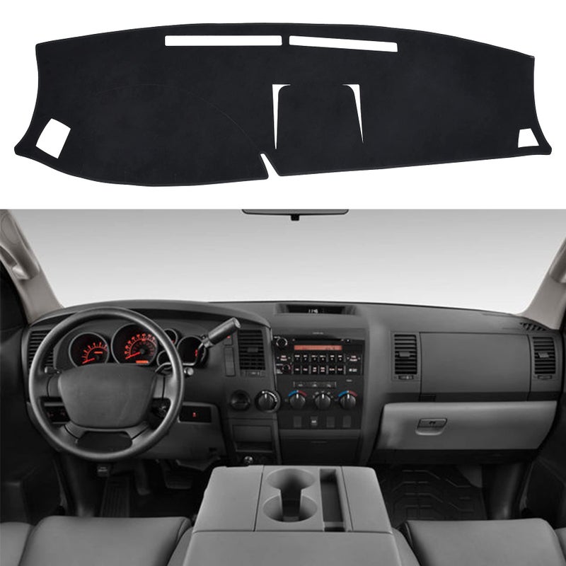 SPEEDWOW Dashboard Dash Board Cover Mat Carpet Compatible with Toyota Tundra 20072013