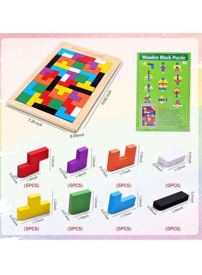 تشو داي مكعبات بناء خشبية صورة تانغرام مقطعة 10x10x10سم - Image 5