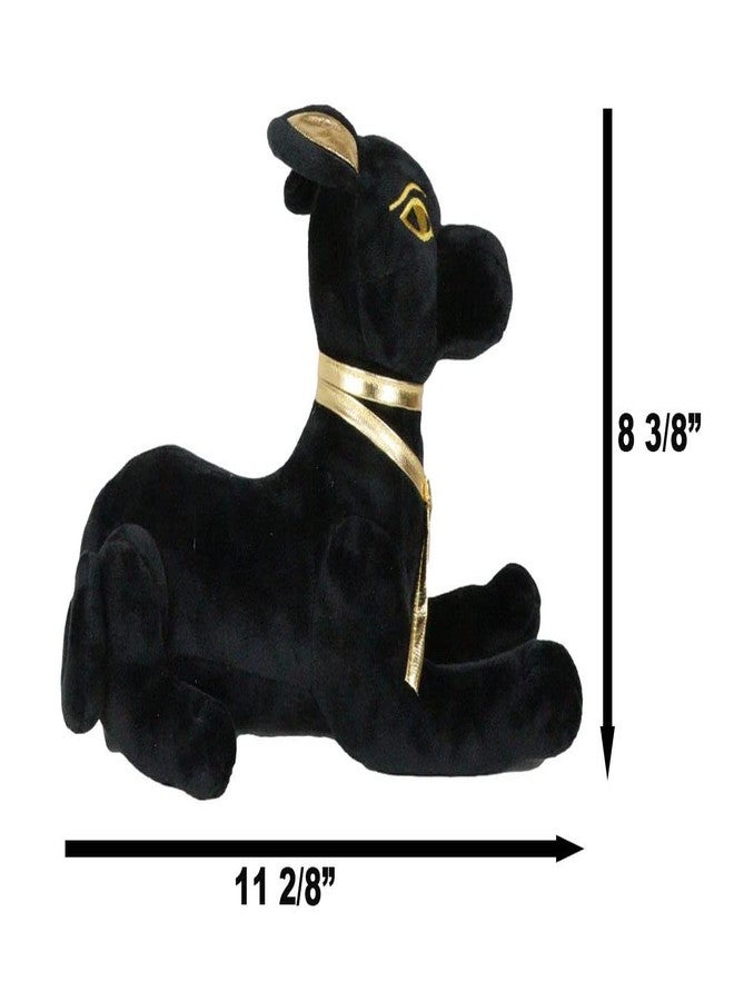 Ebros Gift Larger Black Gold Egyptian Mythology Classical God of Afterlife Sitting Anubis Dog Figurine Soft Collectible 11.5" L Gods and Goddesses of Egypt - Image 3