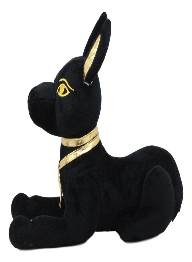Ebros Gift Larger Black Gold Egyptian Mythology Classical God of Afterlife Sitting Anubis Dog Figurine Soft Collectible 11.5" L Gods and Goddesses of Egypt - Image 5
