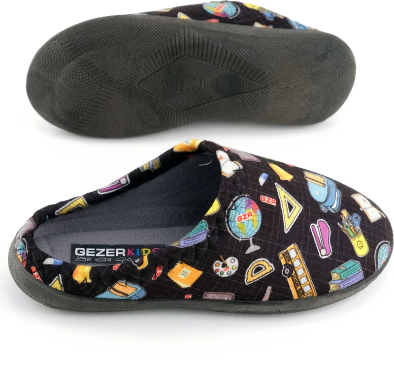 Gezer Boy Winter Comfortable Sole Home Garden Gondola Slippers