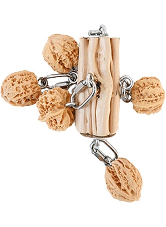 Meetion Parrot Toys, Parrot Chew Toys,Natural Hardwood Walnut, Hanging Toy for Parrots, African Grey,Cockatoos, Cockatiels Medium and Large Birds - Image 3
