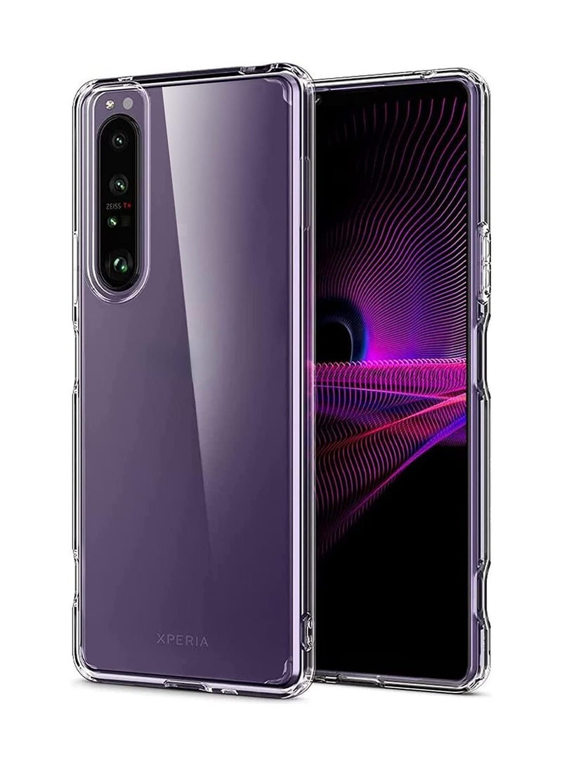 عام جراب متوافق مع Sony Xperia 1 IV، رقيق جدًا وخفيف الوزن، شفاف مضاد للصدمات من مادة TPU الناعمة لحماية Sony Xperia 1 IV. - Image 1
