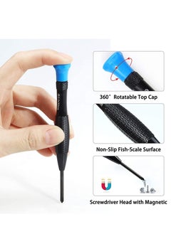 Excefore Screwdriver Kit, 18Pcs Precision Magnetic Small Screwdrivers with Flathead Phillips Star Tweezers for Mobile Phone, Smartphone, Game Console, Tablet, PC, Watch  - Image 2
