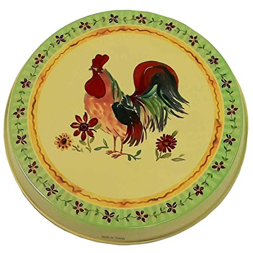 GinsonWare SET OF 4, ROUND STOVE TOP BURNER COVERS. (ROOSTER) - Image 2