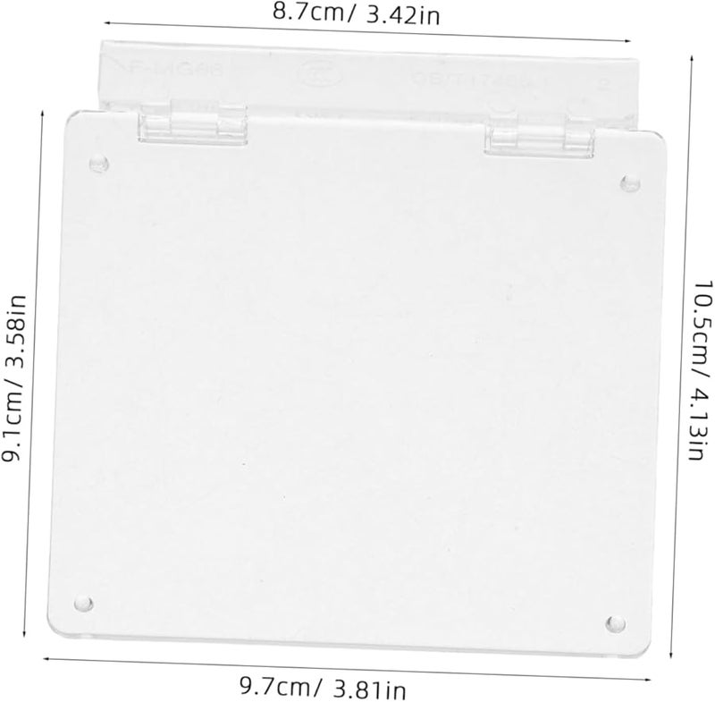 Thermostat Protective Cover 2 Pack White Modern Aesthetic For Home Office AC Switch - Image 3