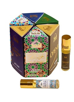 Attar Oil Set - 6 x 6ml. Open, Attar Full, SkyDive, Shahi Darbar, Oud Al Qamar, Oud Al Raghbah