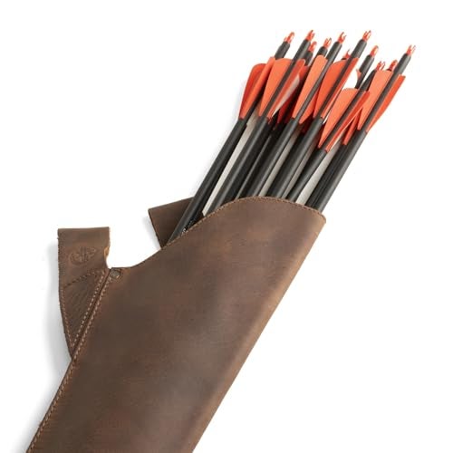 Valhalla Gear Leather Hip Quiver for Arrows, Hunting Quiver Arrow Holder, Archery Quivers Holder, Best Compound Bow Arrow Quiver for Recurve Bow, Youth Adult Back Quiver, Durable Design for Archery Crossbow Quiver - Image 4