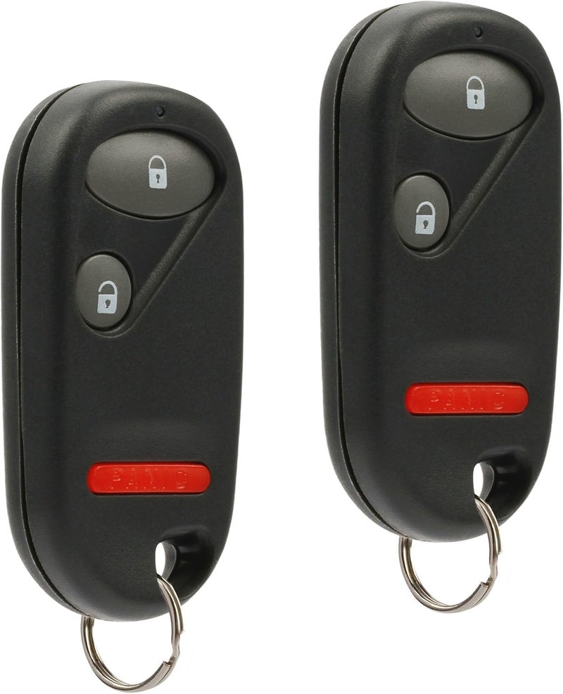 USARemote 2 Key Fob Keyless Entry Remote fits Honda Civic EX LX DX 2001 2002 2003 2004 2005 / Honda Pilot 2003 2004 2005 2006 2007 - Image 1