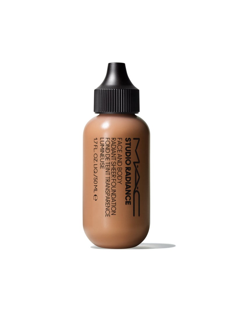 MAC Cosmetics Studio Radiance Face and Body Radiant Sheer Foundation Peachy golden with neutral undertone for medium skin C4  - Image 1