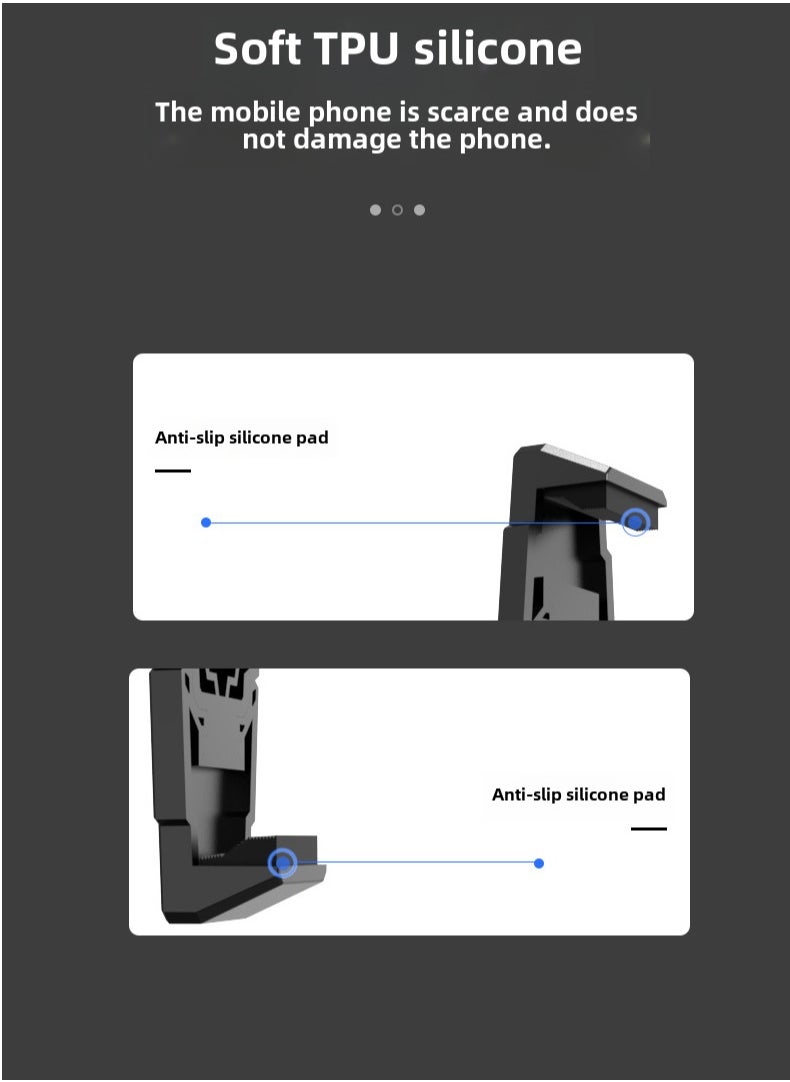 DLO5-FOR TABLET is A radiator suitable for SMARTPHONES and iPads.Semiconductor scattered cooling fan, supports 65-230mm wide smart phones.Powerful heat dissipation function and temperature display