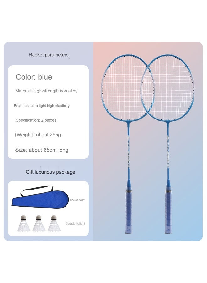 Generic Ultra-Lightweight Badminton Racket Set for Home Use - Perfect Choice for Beginners and Couples