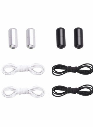 4 Pairs of Elastic No Tie Shoelaces for Adults & Kids - One Size Fits All, Perfect for Sneakers & Casual Shoes