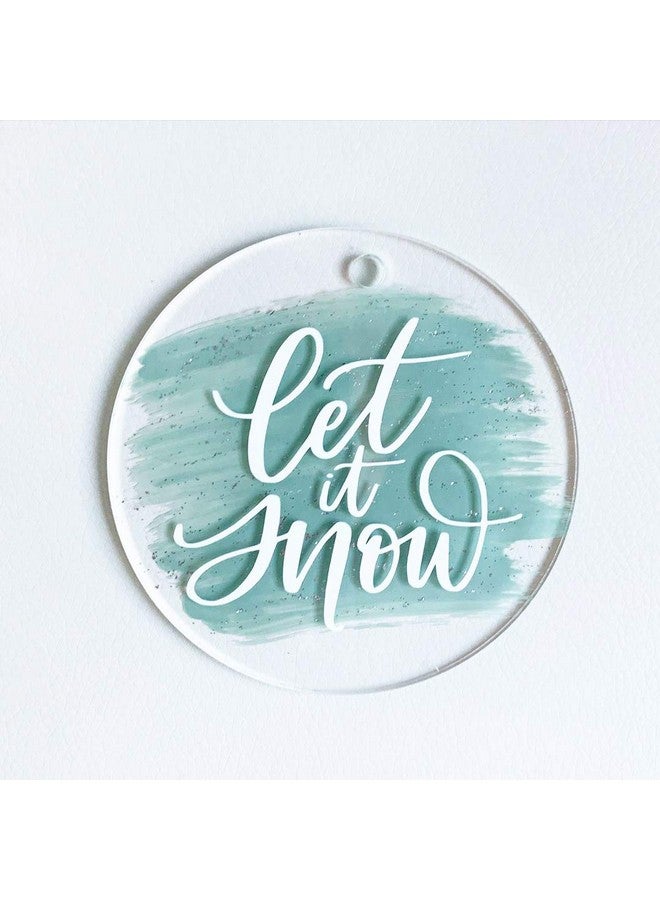 JINMURY 25 Pcs Clear Round Acrylic Ornaments- 3.5 Inch Blank Acrylic Circle Discs with Hole, Perfect for Making Christmas Ornaments, Keychains, Gift Tag, Name Plates, Keepsakes - Image 1